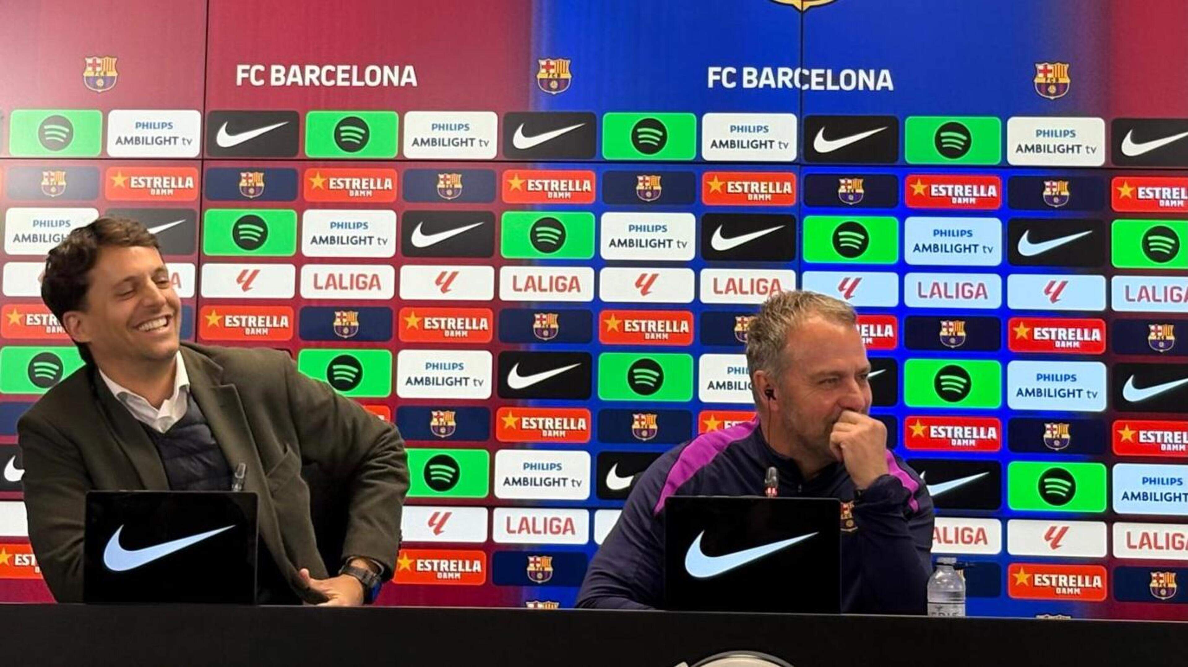 Barça-manager Hansi Flick tilt niet zwaar aan Real-rel: ’Ik zal niet zeggen dat zoiets nooit bij ons gebeurt’