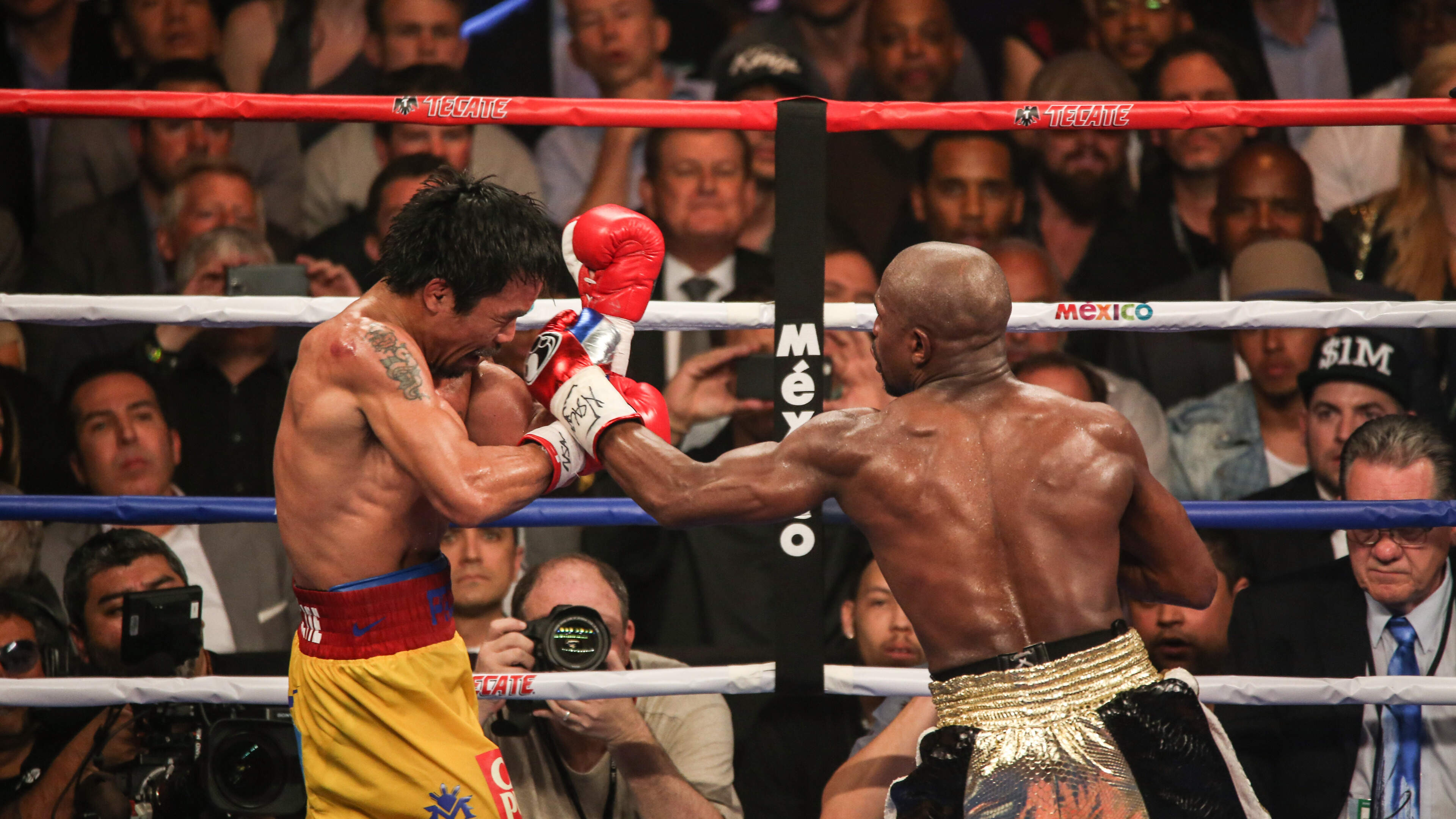 ’Explosieve mix’ zorgt voor uitstel Netflix-boksgevecht tussen Floyd Mayweather en Manny Pacquiao