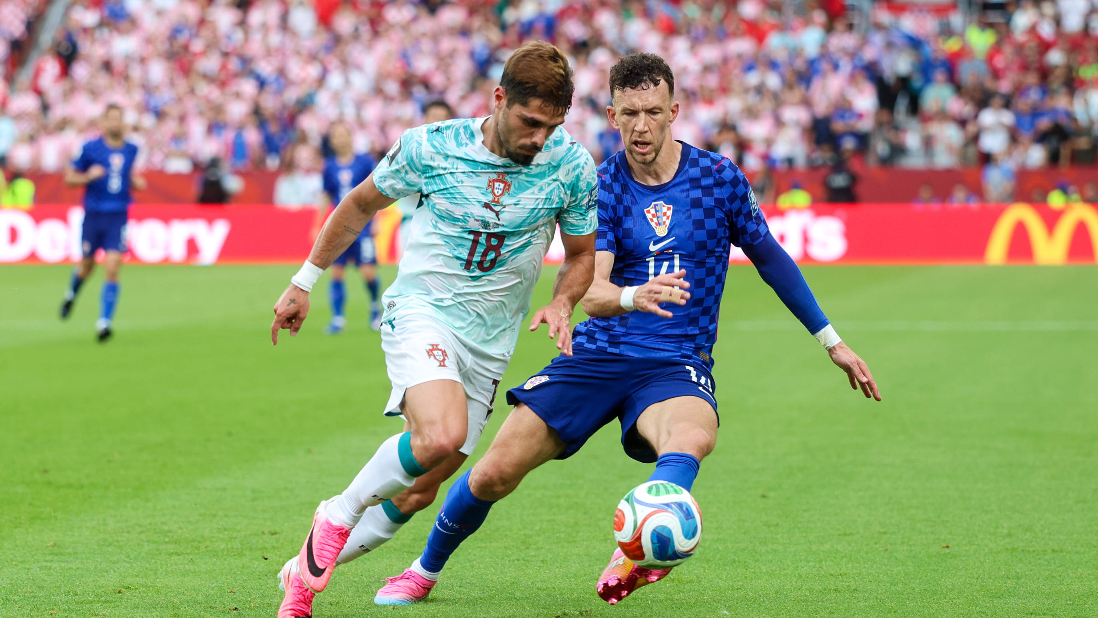 LIVE WK 2026 | Ivan Perisic schiet Kroatië op voorsprong tegen Portugal, treffer Ronaldo afgekeurd