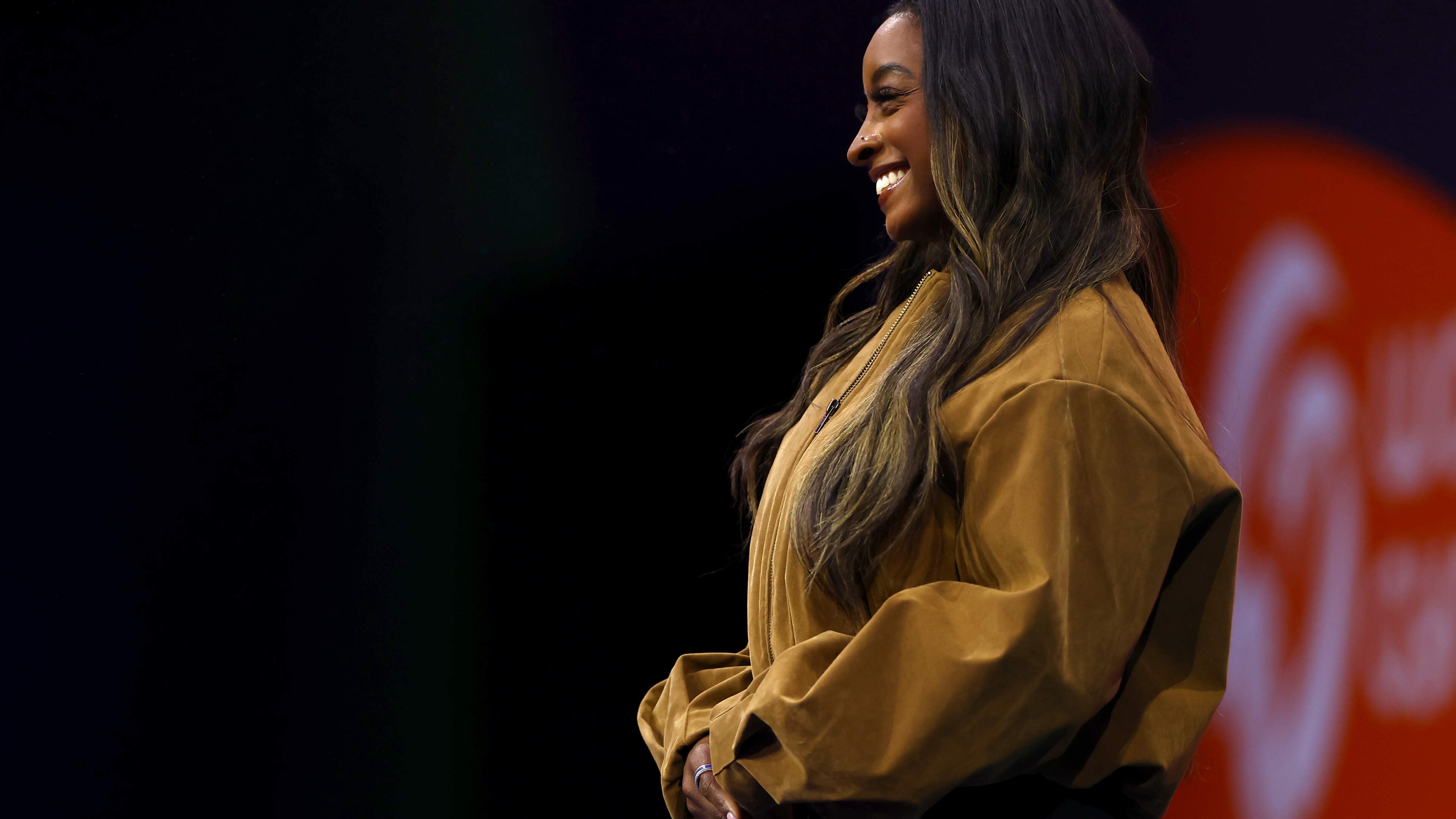 Zevenvoudig olympisch turnkampioene Simone Biles bij WK in Rotterdam