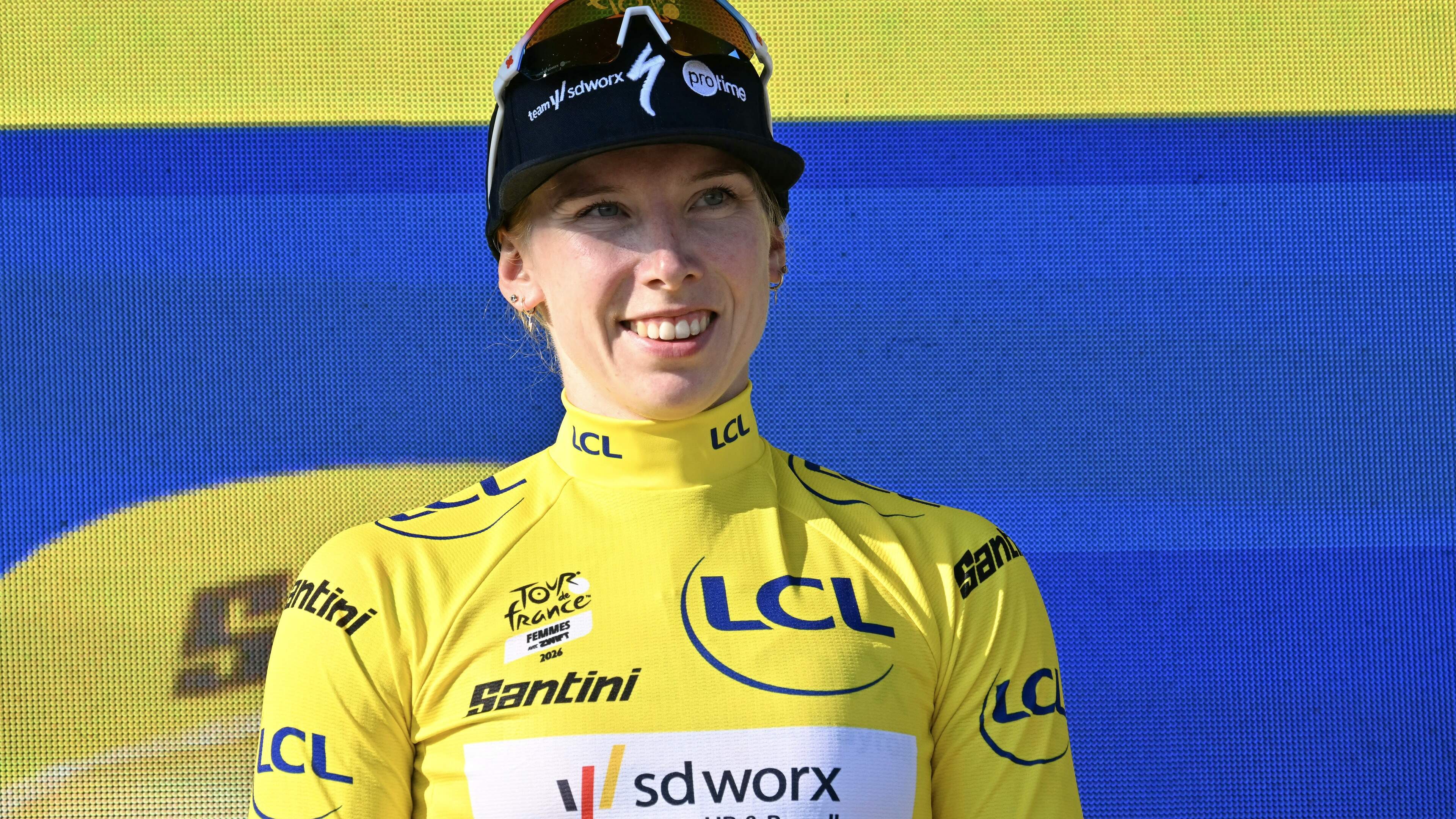 Ultieme wraak voor Lorena Wiebes, zondag in gele trui langs UCI-hoofdkwartier: ’Wat me daar in Italië is overkomen, gaf me vandaag extra vuur’