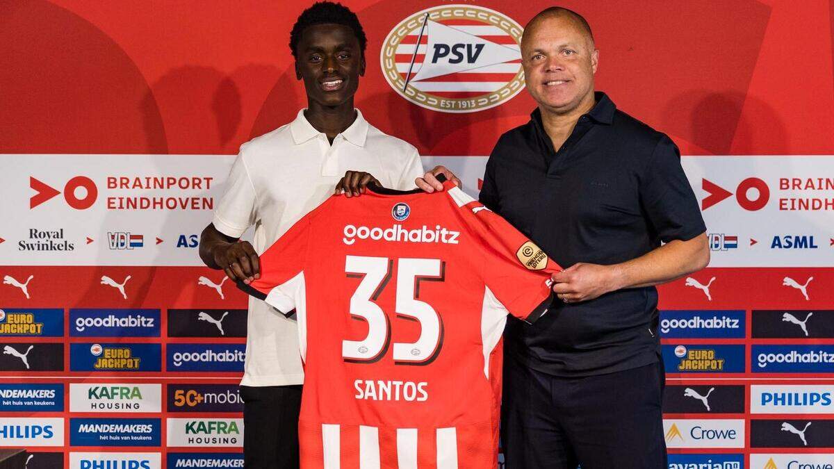 PSV sign Ayoni Santos from Sparta Rotterdam on five-year deal