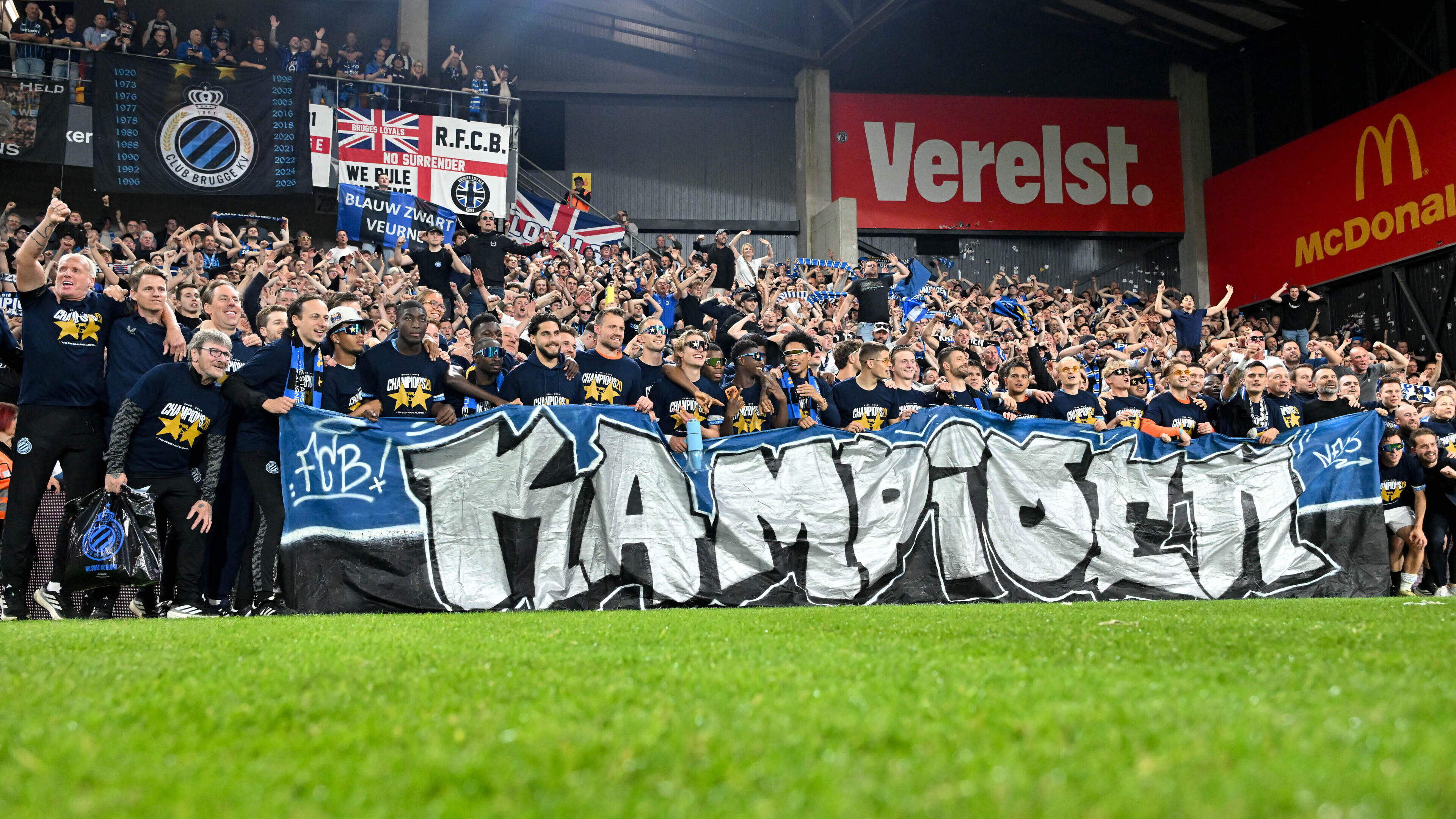 Club Brugge verovert na spannende avond 20e landstitel in België