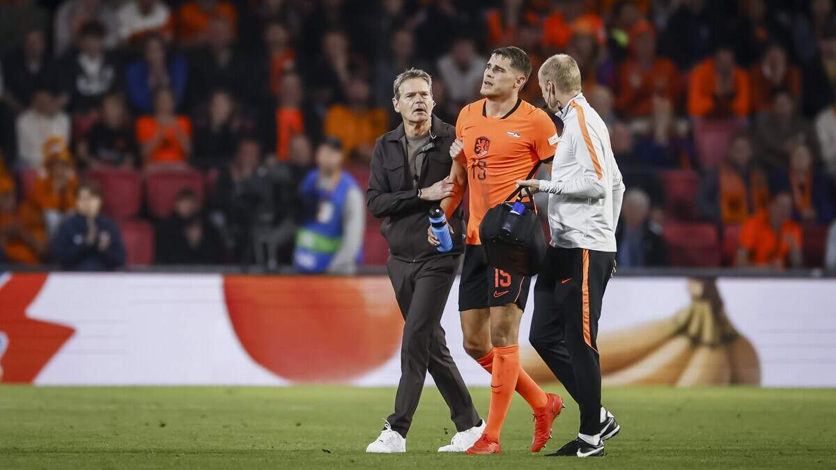 Micky van de Ven injury ‘not serious’ after Netherlands win